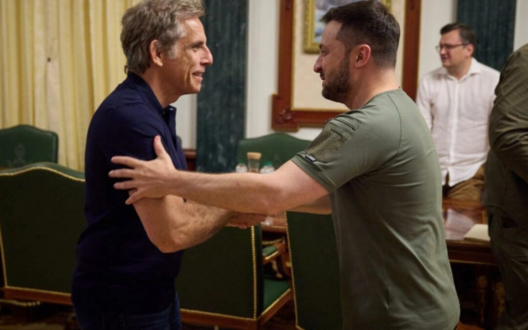 Ben Stiller meets his ‘hero’ Zelensky in Ukraine