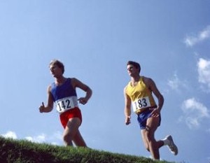 Service personnel run half-marathon relay for charity