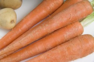 Boy turns orange from eating carrots