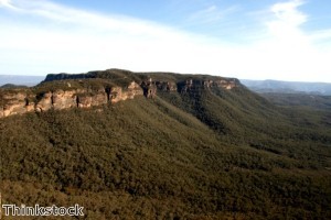 Extreme picnicking on Australian cliff
