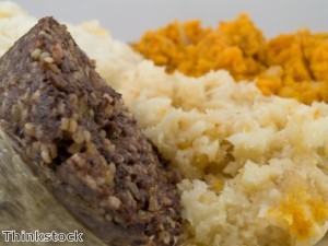 Support soldiers with haggis-eating contest