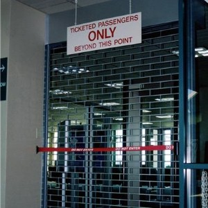 Woman strips off at airport